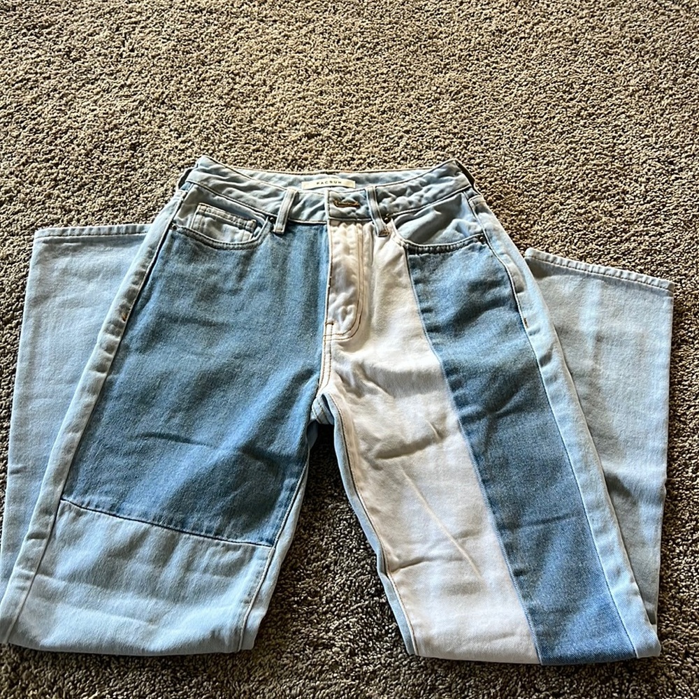 PacSun patchwork mom jeans